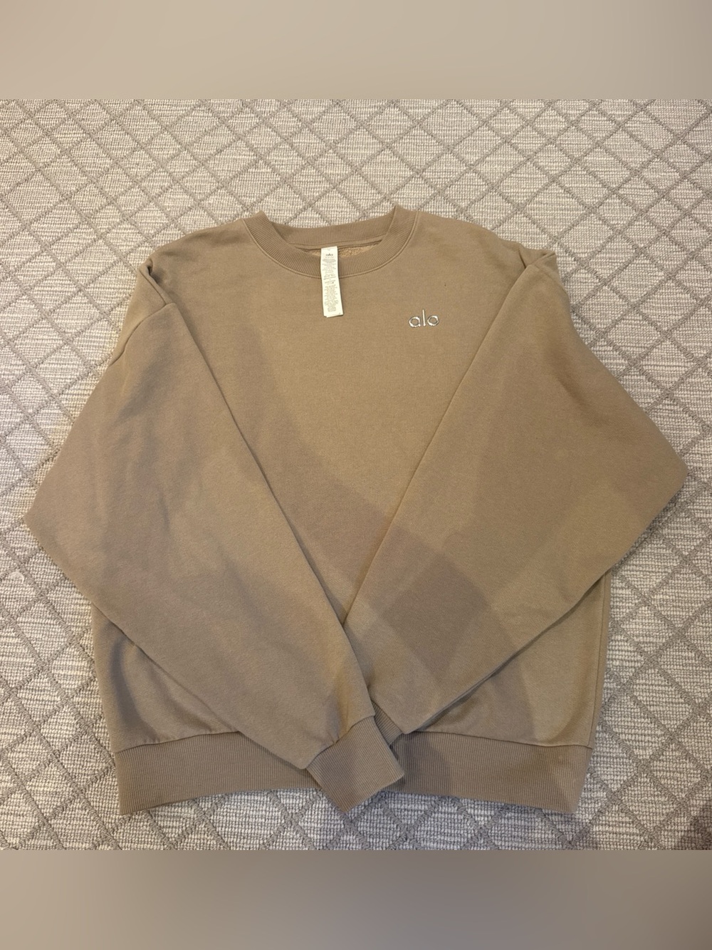 ALO GRAVEL SWEATSHIRT - ACCOLADE CREW NECK PULLOVER